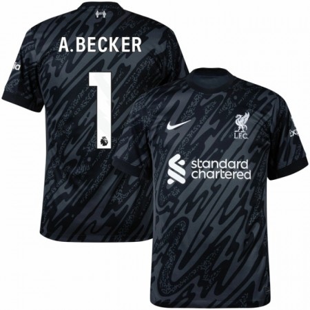 Camiseta de fútbol Liverpool A. Becker 1 Portero 2024-25 Negra